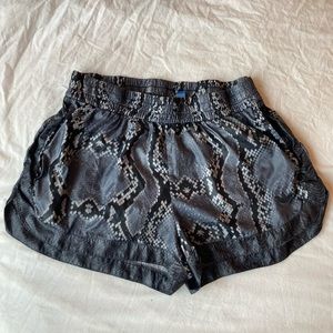 Grey/Black Snakeskin Adidas Workout Running Shorts